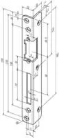 Assa Abloy - Sicherheits-winkelschlie&szlig;blech 069 St&auml;rke 3 Mm Stahl Wei&szlig; Din...