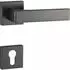 Marchesi Budapest Drückergarnitur Rosette PZ, 38-45mm, Zamak vernickelt dunkel (1226Z-2115-2117PZ-110)
