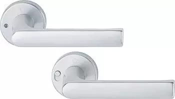 Hoppe Hamburg Dr&uuml;ckergarnitur MiniLock Aluminium silber DIN links (12346135)