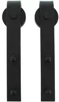 Intersteel - 2-teiliges Laufrollen-set Recht 290 Mm Schwarz