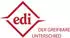 EDI Schlosskasten-Griff 1317/1020 Aluminium F1 Aufnahme M12 (1317/1020/01)