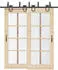 vidaXL Schiebetürbeschlag-Set 200cm Stahl Schwarz (3295738)