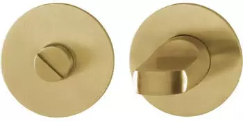 Hoppe Schl&uuml;sselrosette E849NS WC-Schlitzkopf, Edelstahl messingfarben hell satiniert (11718882)
