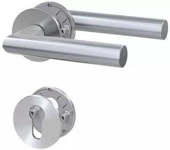 Basi Rosetten-Garnitur ZB 3220 Edelstahl 3mm Magnet-Flachrosette PZ (7308-3208)