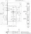 BMH Fluchttürschloss 6128 2-flügelig Funktion B/EN 1125, links, Edelstahl (6128.000005)