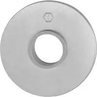 HOPPE Dr&uuml;ckerrosettenpaar E849N,rund, 2mm,TS 35-45,F69 Farbton: edelstahl