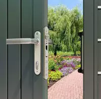 Rohrrahmenschloss Fiftylock Mit Hakenriegel, Pz 92,dm 30 Mm,stulp Rund,edelstahl