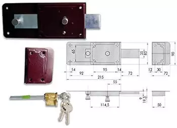 Cisa Ferroglietto PAL + Türknauf cil2500 Stahl (55051.50.1)