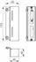 AMF Gegenkasten N147BNIG zu Spezialschloss 141UNIG, 173x45x40mm, Edelstahl V2A (14597)