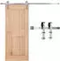 VEVOR Schiebetür-Beschlag-Set Scheunentor 183cm, J-Rolle, 150kg, Gebürstetes Nickel (6FT-2D-5K-Y)