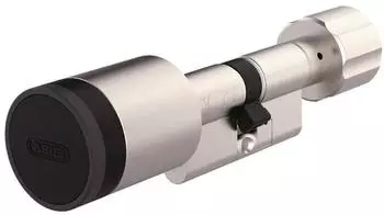 ABUS CYLOX One Einzelzylinder (Halbzylinder) CFZ4100NM EPZ, verl&auml;ngerte Knaufwelle, silber (40926)