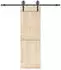 vidaXL Schiebetürbeschlag-Set 200cm Stahl Schwarz (4009725)