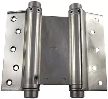Fridavo Spiralfeder-Pendelt&uuml;rband Modell M Stahl vernickelt 150mm doppelwirkend (Gr.36)