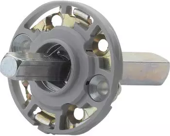 Hoppe Montagemodul UP19/RFL rund, Vierkant 10/62mm, Stahl aluminiumfarbig (3556864)