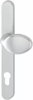 Hoppe Knopfschild au&szlig;en drehbar PZ92, verdeckt geschraubt, Aluminium silber eloxiert (2389515)
