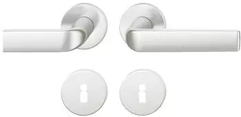 FSB Rosetten-Dr&uuml;ckergarnitur 1267 Aluminium BB DIN L/R (0 12 1267 01302 0105)