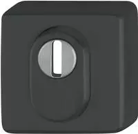 HOPPE Schutzrosette E52ZNSB-ZA,eckig,15mm/PZ,F9714M Farbton: schwarz matt