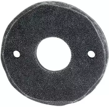 Halc&ouml; Rosette rund WC &Oslash;53mm verzinkt schwarz passiviert (0105.093.00.0.01.P)