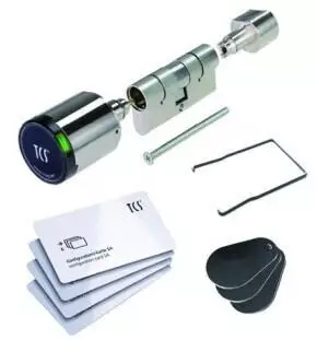 TCS Elektronischer Knaufzylinder Stand-alone IP55 Set 30/50 (811-003-3050)