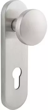 BKS H+S 7001 Knopfkurzschild au&szlig;en, rund, PZ 72mm, Edelstahl (B-72610-00-0-8)