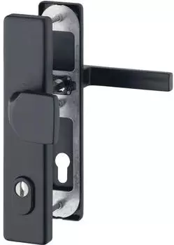 Hoppe Austin Schutz-Wechselgarnitur Langschild PZ72 Aluminium schwarz matt (11758752)