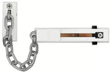 ABUS SK 66 T&uuml;rkette Metall, wei&szlig; (SK66 W CL/DFNLI)