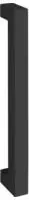 MARCHESI T&uuml;rgriff QUADRA 30 x 30 mm Edelstahl matt - 600 mm , schwarz matt
