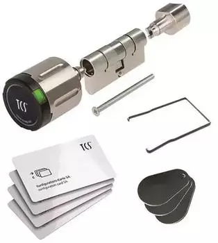 TCS Elektronischer Knaufzylinder Stand-alone IP56 Set 40/45 (817-003-4045)