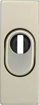 ABUS RSZS316 F2 T&uuml;r-Schutzrosette mit Zylinderschutz f&uuml;r Metallt&uuml;ren, neusilber (093906)