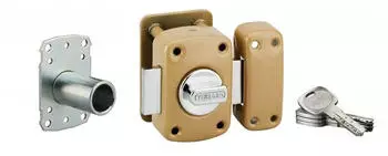 Thirard Transit 2 Türriegel A2P, Knopf + Zylinder 45mm, 4 wendbare Schlüssel (98610)