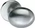 FSB ASL 23 0804 Türknauf auf runder Rosette, Aluminium naturfarben eloxiert (0 23 0804 03400 0105)