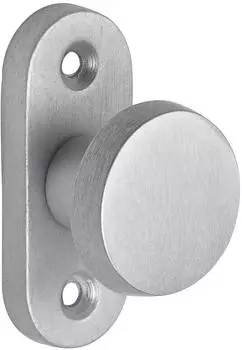 Sch&ouml;sswender Hebet&uuml;rknopf Flachform 35mm, silber eloxiert