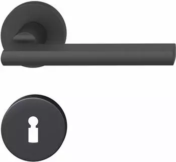 FSB Dr&uuml;ckergarnitur 12 1035 ASL auf Rosette BB, schwarz matt (12 1035 ASL)