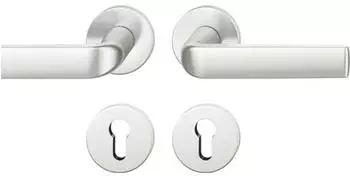 FSB Rosetten-Dr&uuml;ckergarnitur 12 1267 Aluminium PZ DIN L/R (0 12 1267 01310 0105)