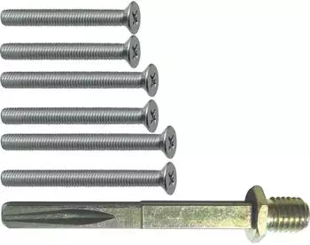 Marchesi SOLIDO Befestigungsset f&uuml;r Wechselgarnituren, T&uuml;rst&auml;rke 75-85mm, Stahl verzinkt (4357HK)