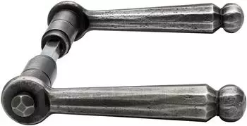 Sch&ouml;sswender SIEGFRIED Dr&uuml;ckerpaar Stahl schwarz passiviert, Ansatz 18mm (2.011.100)