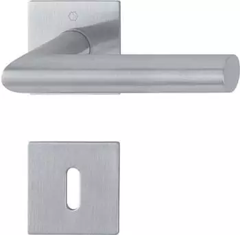 Hoppe Rosettengarnitur Amsterdam E1400Z/848N/848NS Edelstahl F9714M Gehrung SK/OL (E1400Z/848N/848NS)