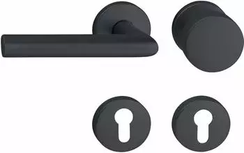 Marchesi GEHRUNG FH-Wechselgarnitur auf Rosette PZ, VK 8/8,5, 38-45mm, schwarz, L (1420A-4101-2082S-2087-9005 LX)