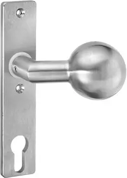 AMF Knopfkurzschild 439 gekr&ouml;pft, drehbar, 156x32x6mm, Edelstahl (17277)