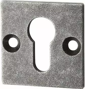 Halc&ouml; Sicherheitsrosette eckig, innen, PZ, schwarz passiviert (0111.070.00.0.01.I)