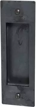 Halc&ouml; Schiebet&uuml;rmuschel 40x110mm gerade, Schwarzstahl (0217.009.00.0.17)