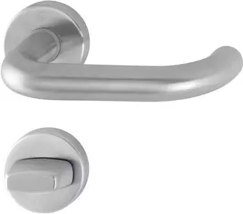 Hoppe Paris Dr&uuml;ckergarnitur mit Rosetten WC, Edelstahl matt (3286403)