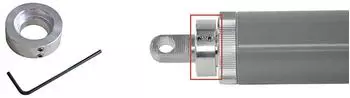 DICTATOR DIREKT II 150 Verstellsicherung f&uuml;r T&uuml;rschlie&szlig;er, Aluminium (205406)