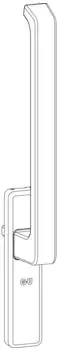G-U HS Drehgriff DIRIGENT einseitig, ohne PZ, Alu silber eloxiert (6-24608-00-0-1)