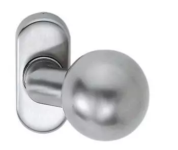 Intersteel Profilt&uuml;r-Knopf Edelstahl VA 304 fest/drehbar (0035.077302A)