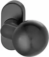 FSB T&uuml;rknopf Kugelform, gekr&ouml;pft 07 0846 - schwarz matt