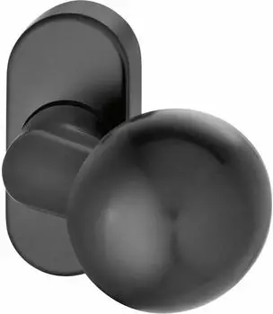 FSB T&uuml;rknopf 07 0846 auf Rosette, Aluminium schwarz matt (0 07 0846 22801 0810)