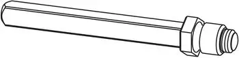 Eco-Schulte Rollenwechselstift Vierkant 8mm, 9x105mm, Stahl verzinkt (5030054250)