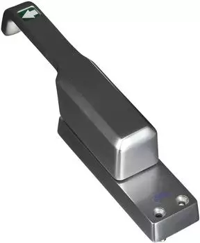 FUHR T&uuml;rtreiber 982 DIN links, silber eloxiert, 23mm, Rundstange 10mm (TP982LE)