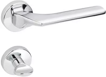 Sotech CARL T&uuml;rdr&uuml;cker-Garnitur Rosettengarnitur, Aluminium, chrom poliert